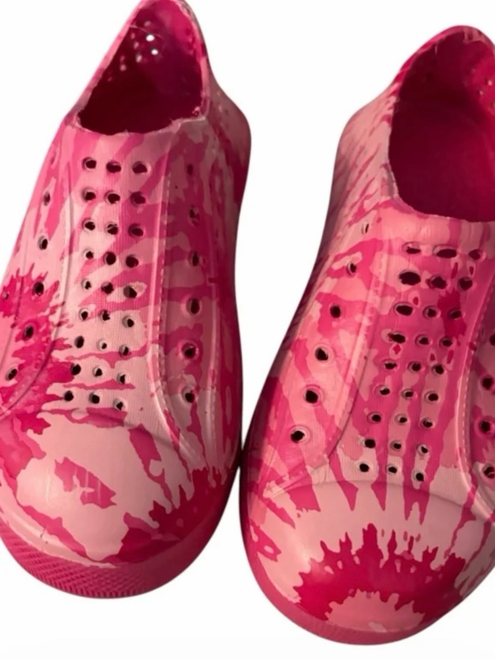Rampage Girl’s Pink Tie Dye Print Water Shoes Size 5/6 NWOT